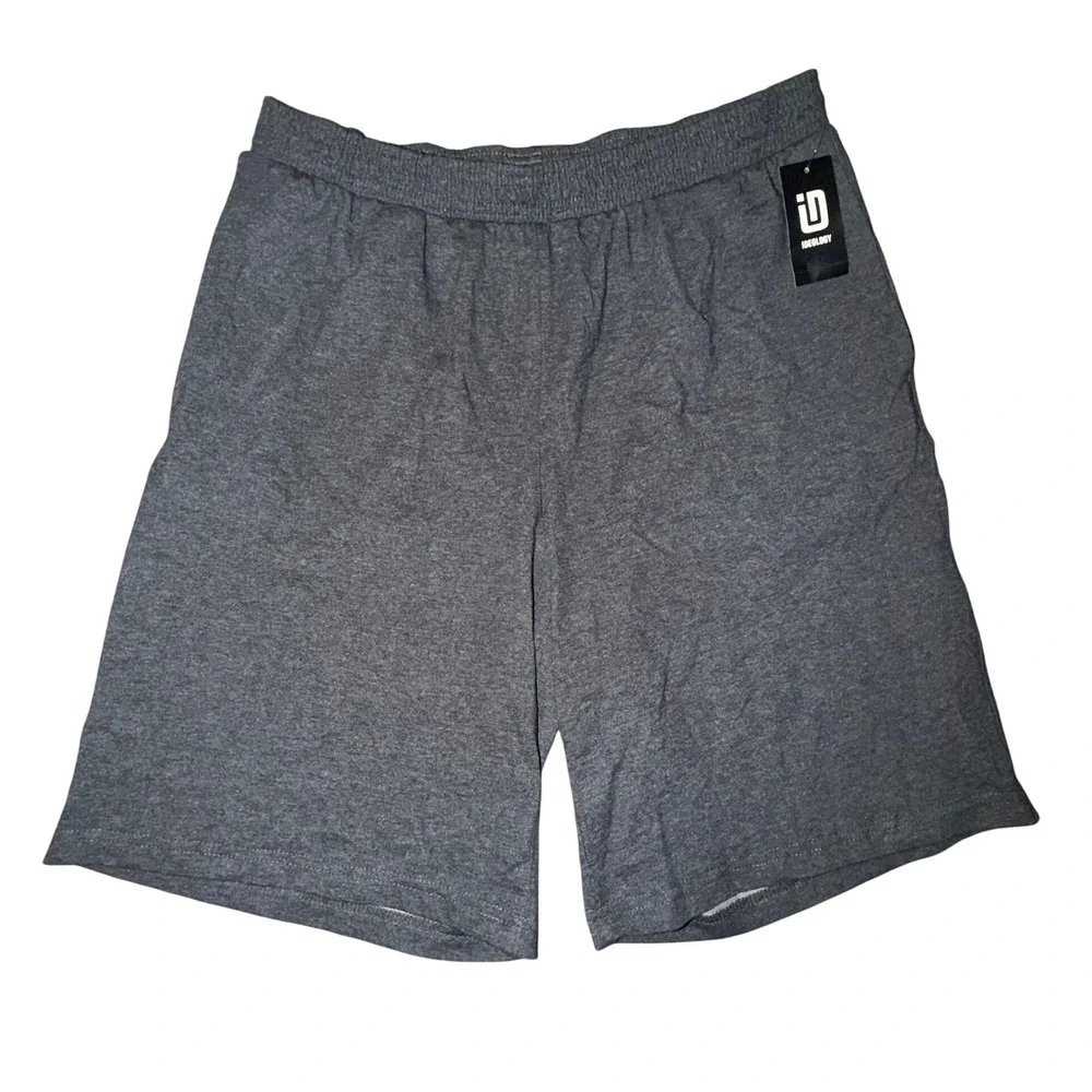 Ideology Men's Active Athletic‎ Cotton Shorts, Charcoal Heather, Size L, NWT